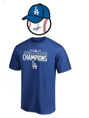 Los Angeles Dodgers Baseball 2020 World Series‎ Champions Big & Tall T-Shirt XL